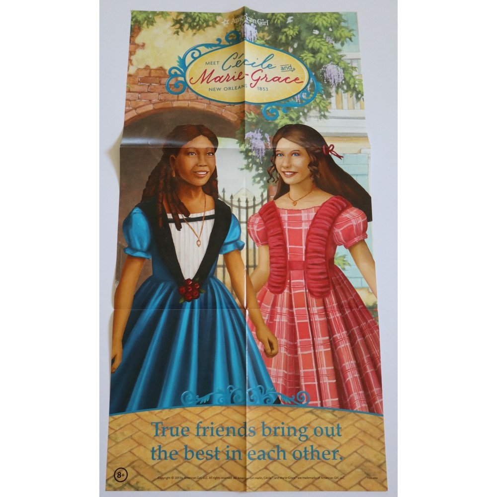 American Girl Doll Cecile & Marie Grace 2011 Wall Poster 17" x 32"